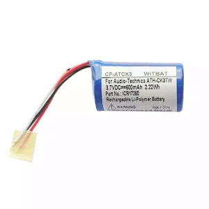 Batería de los auriculares Audio-Technica ATH-CK3TW estuche de carga,ICR17280