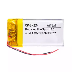 Batería de los auriculares Jabra Elite Sport 13.5 estuche de carga