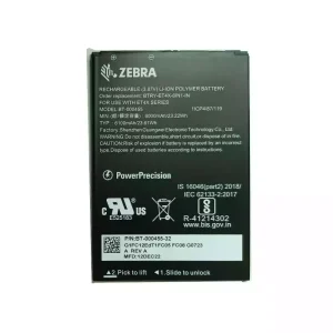 Batería Para ZEBRA BT-000455 BTRY-ET4X-8IN1-IN